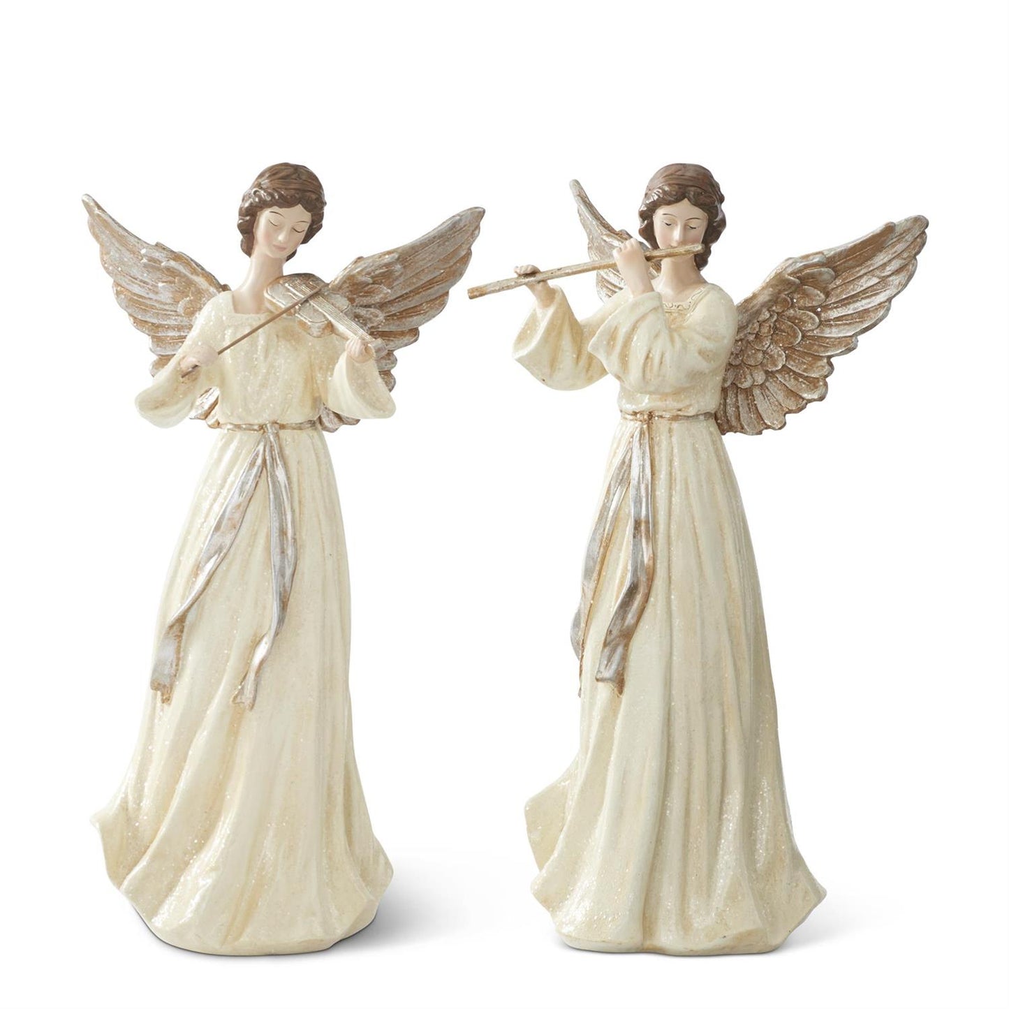 Cream & Gold Glittered Angel