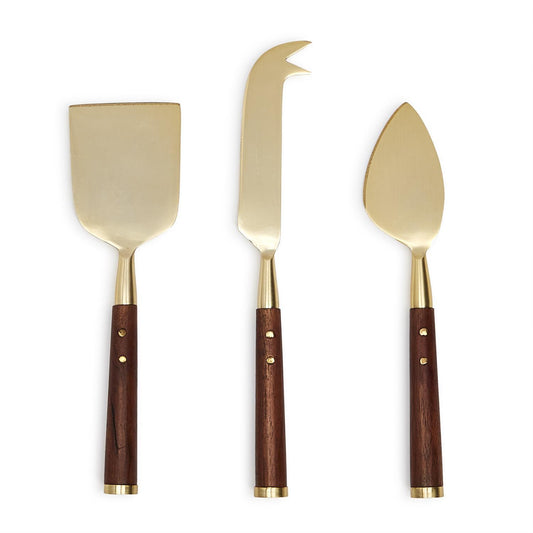 Acacia Wood Cheese Knives Set