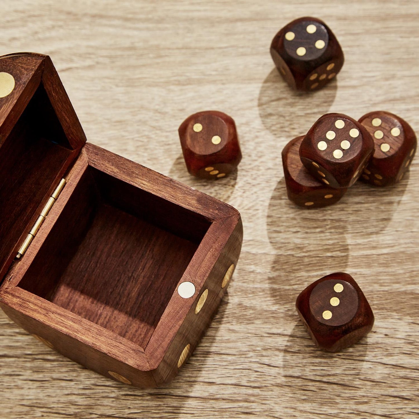 Hand Crafted Wooden Dice Game