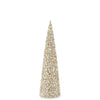 Champagne Sequins & Bead Embellished LED Cone Tree
