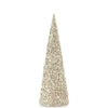 Champagne Sequins & Bead Embellished LED Cone Tree