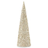 Champagne Sequins & Bead Embellished LED Cone Tree