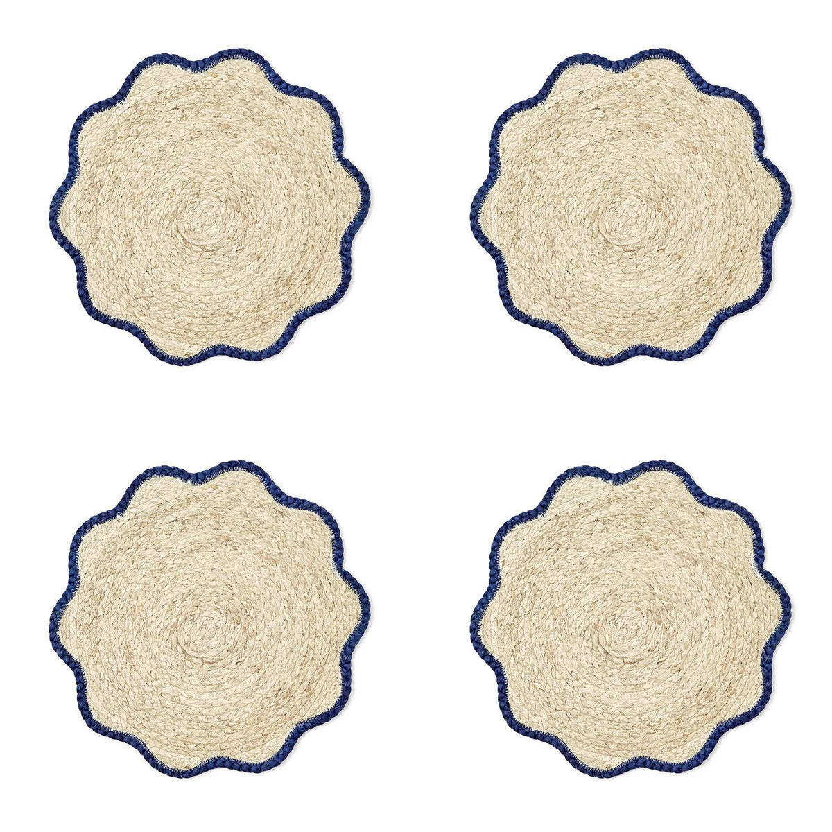 Scalloped Edge Placemats - S/4