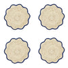 Scalloped Edge Placemats - S/4