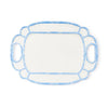 French Blue Melamine Platter - Bamboo
