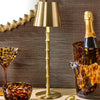 Rechargeable LED Bamboo Gold Lamp