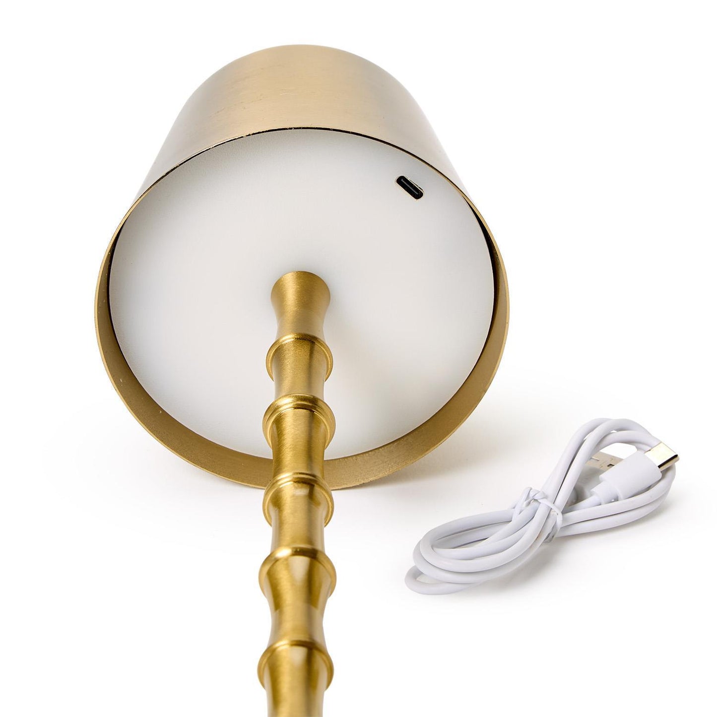 Rechargeable LED Bamboo Gold Lamp