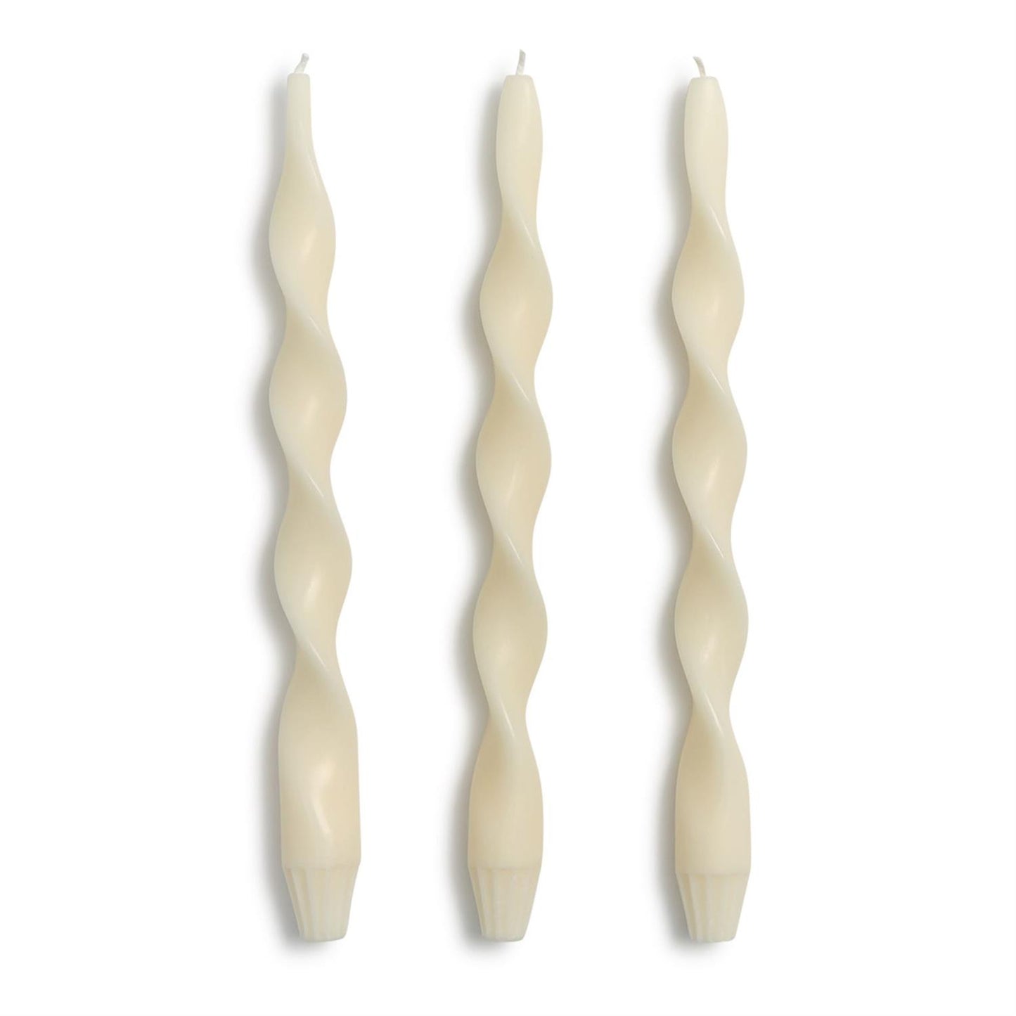 Twist& Glow 12" Twist Taper Candles - Set of 3