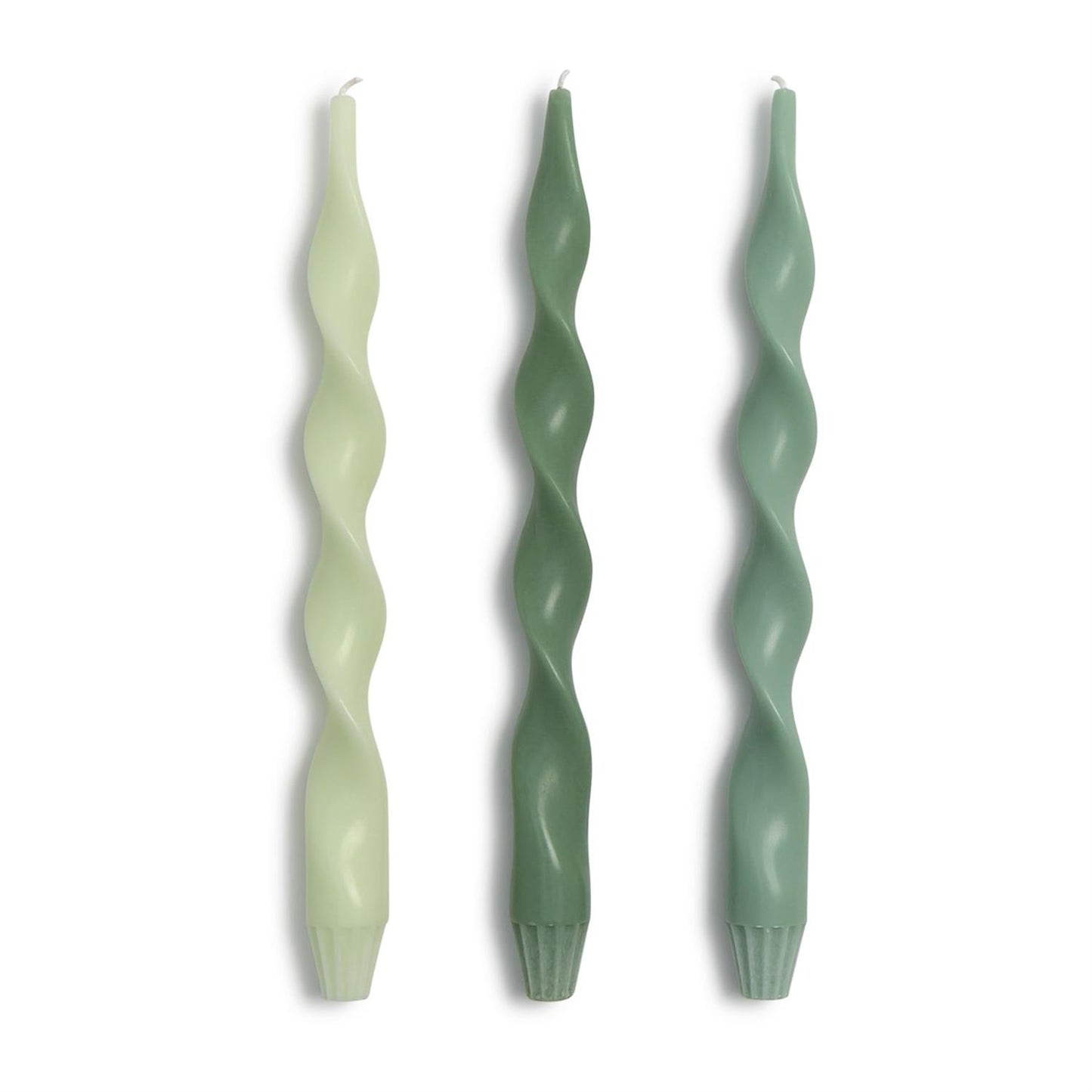 Twist& Glow 12" Twist Taper Candles - Set of 3