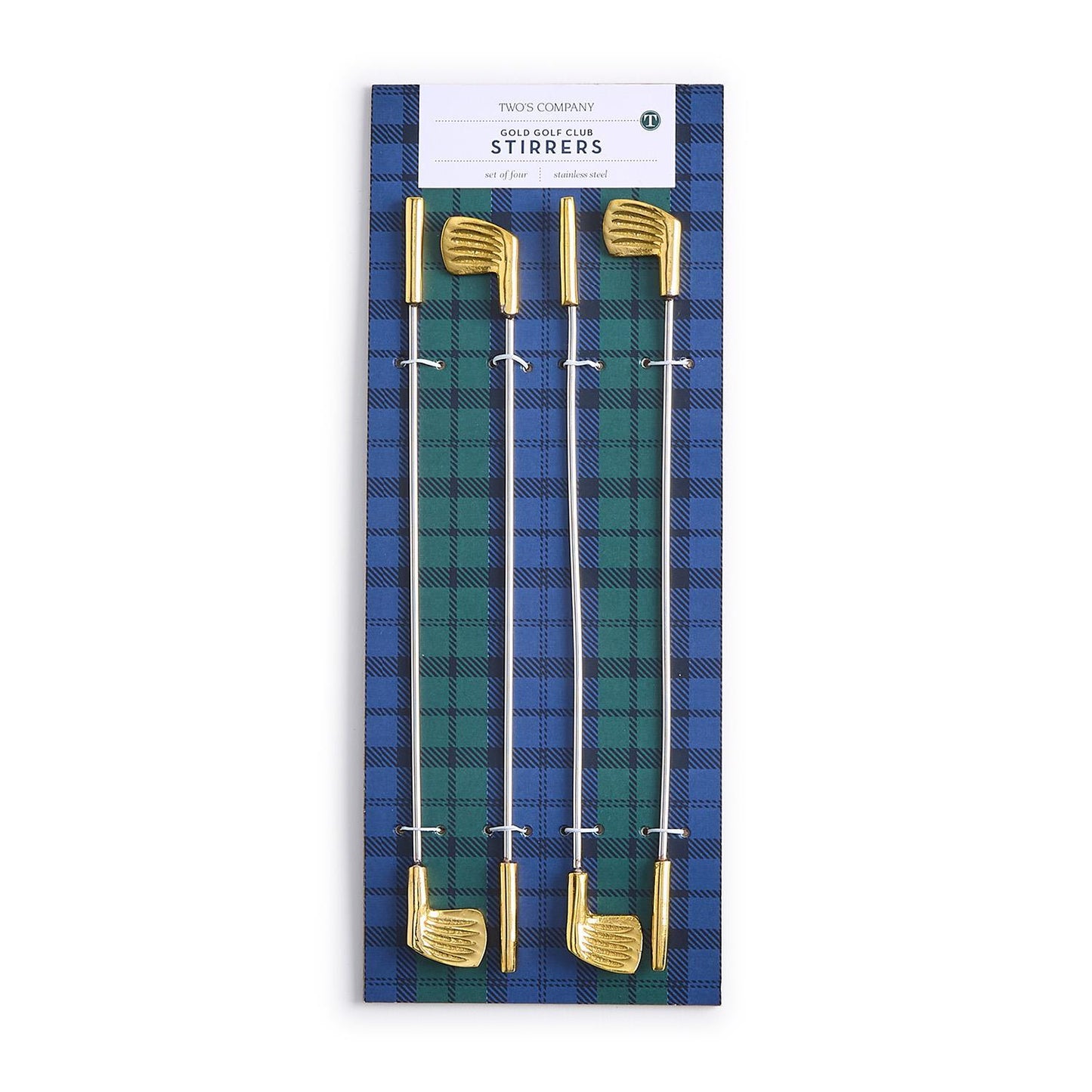 Gold Golf Club Stirrers s/4