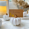 White Pumpkin Place Card Holder (Set of 6)
