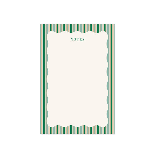 Stripes and Scallops Notepad