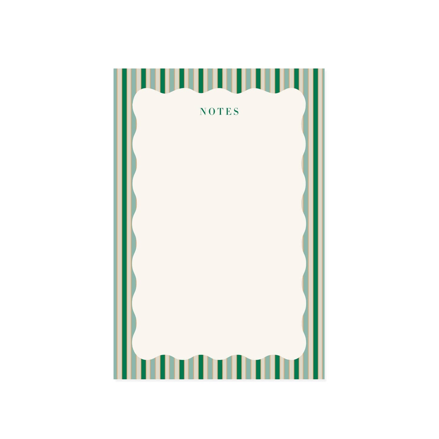 Stripes and Scallops Notepad