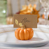 Orange Pumpkin Place Card Holder (Set of 6)