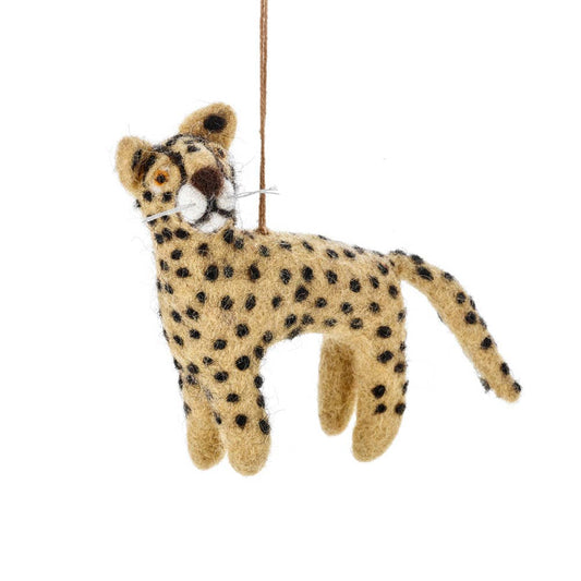 Larry the Leopard Felt Ornament