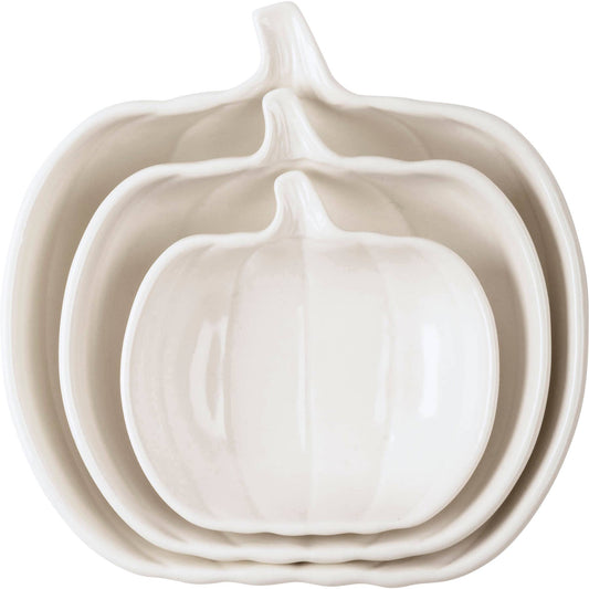 White Pumpkins Plate Set