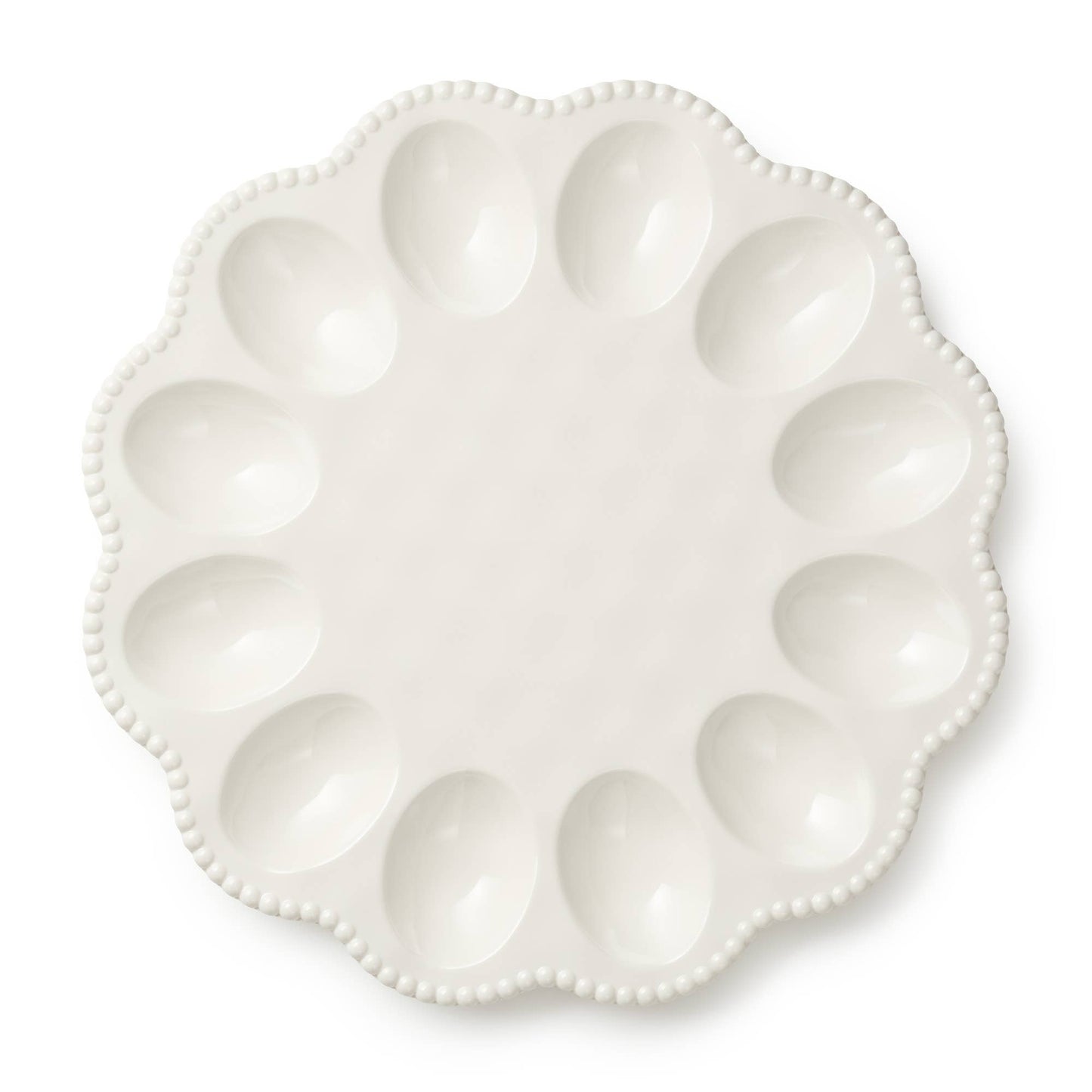 Perlette Cream Egg Plate