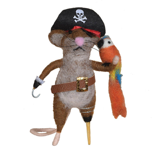 Pirate Mouse Felt Ornament
