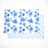 Blue Floral Reversible Placemat Set