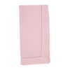 Pink Hemstitched Border Dinner Napkin, S/4