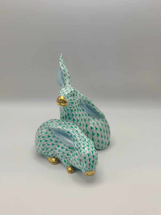 Pair of Rabbits Green