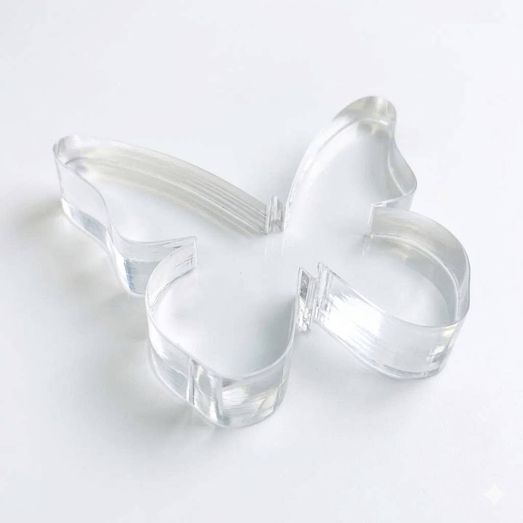 Acrylic Cocktail Napkin Weight, Butterfly