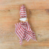 Ticking Stripe Napkin - Red/White S/6
