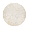 Wavy Capiz Placemat 15" Round - Ivory