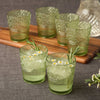 Victoria Green Acrylic Glass, S/6