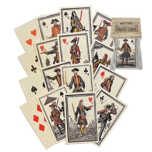 Pirate-Themed Reproduction Deck of Playing Cards