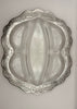 Vintage Sterling Overlay Divided Scalloped Dish