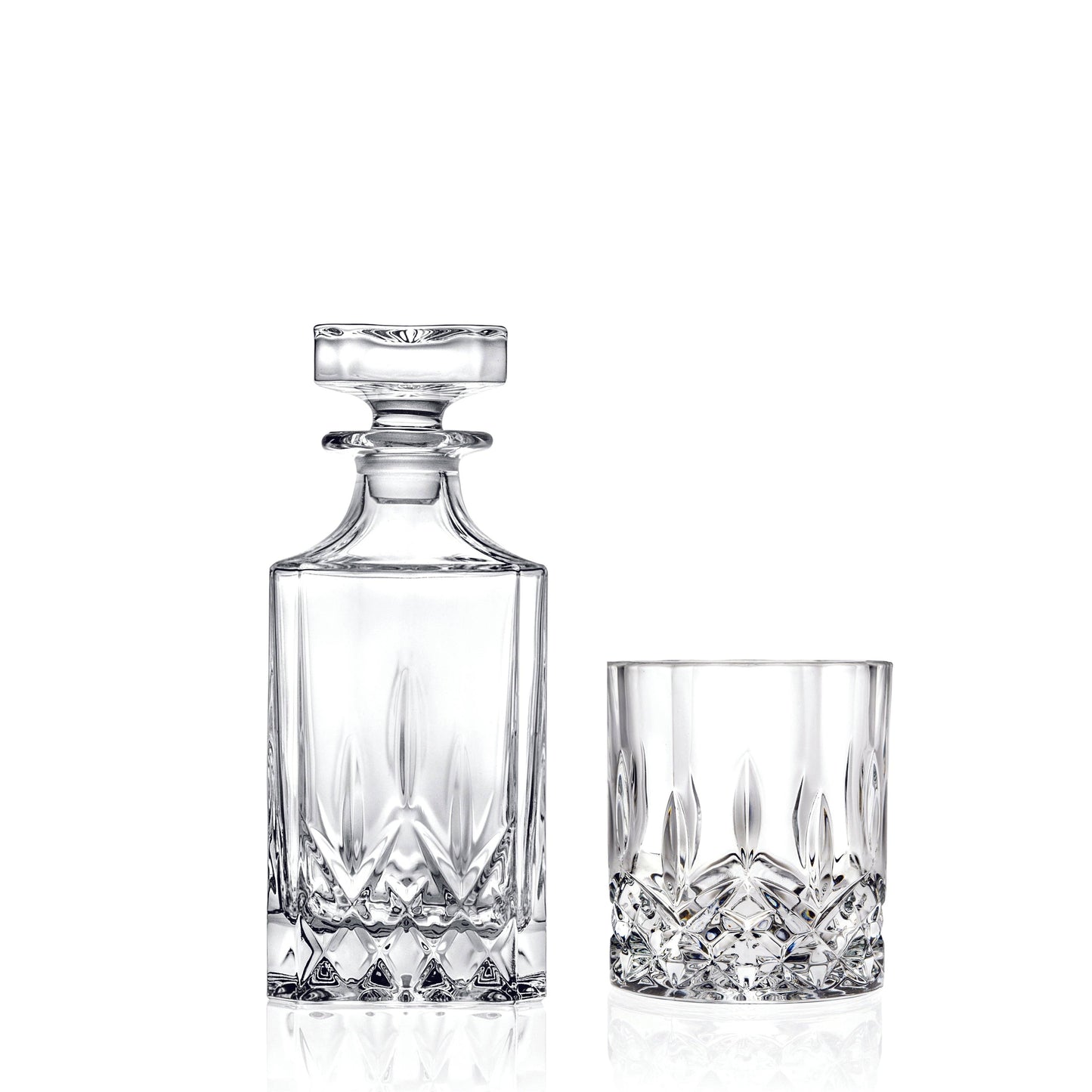 Opera Whiskey Glasses w/ Decanter