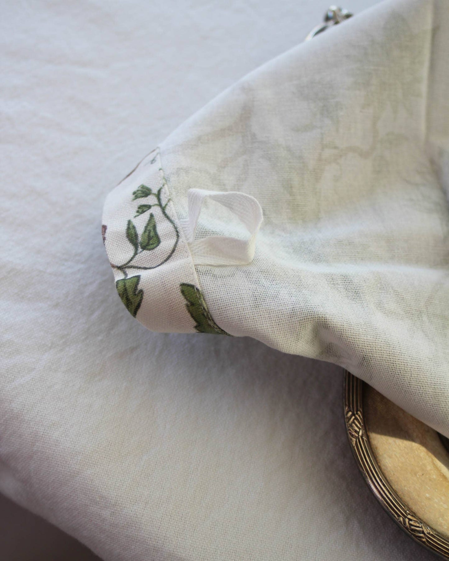 Florence Fern Green Cotton Tea Towel