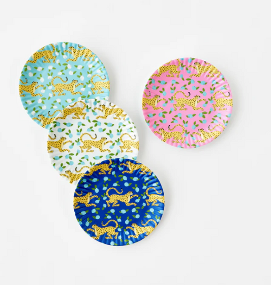 Leopard 6" Melamine Plate, Set of 4