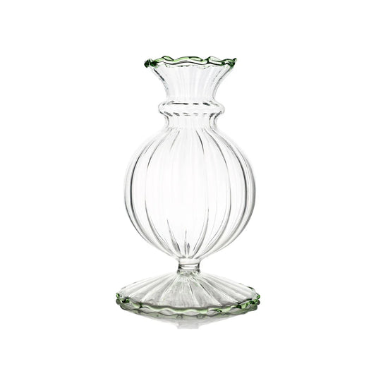 Bud Vase Green Trim