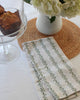 Begonia Stripe Fern Green Cotton Tea Towel