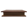 10" Brown Faux Leather Hollow Book Box