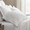 Percale Hemmed Pillowcase Set: White / King