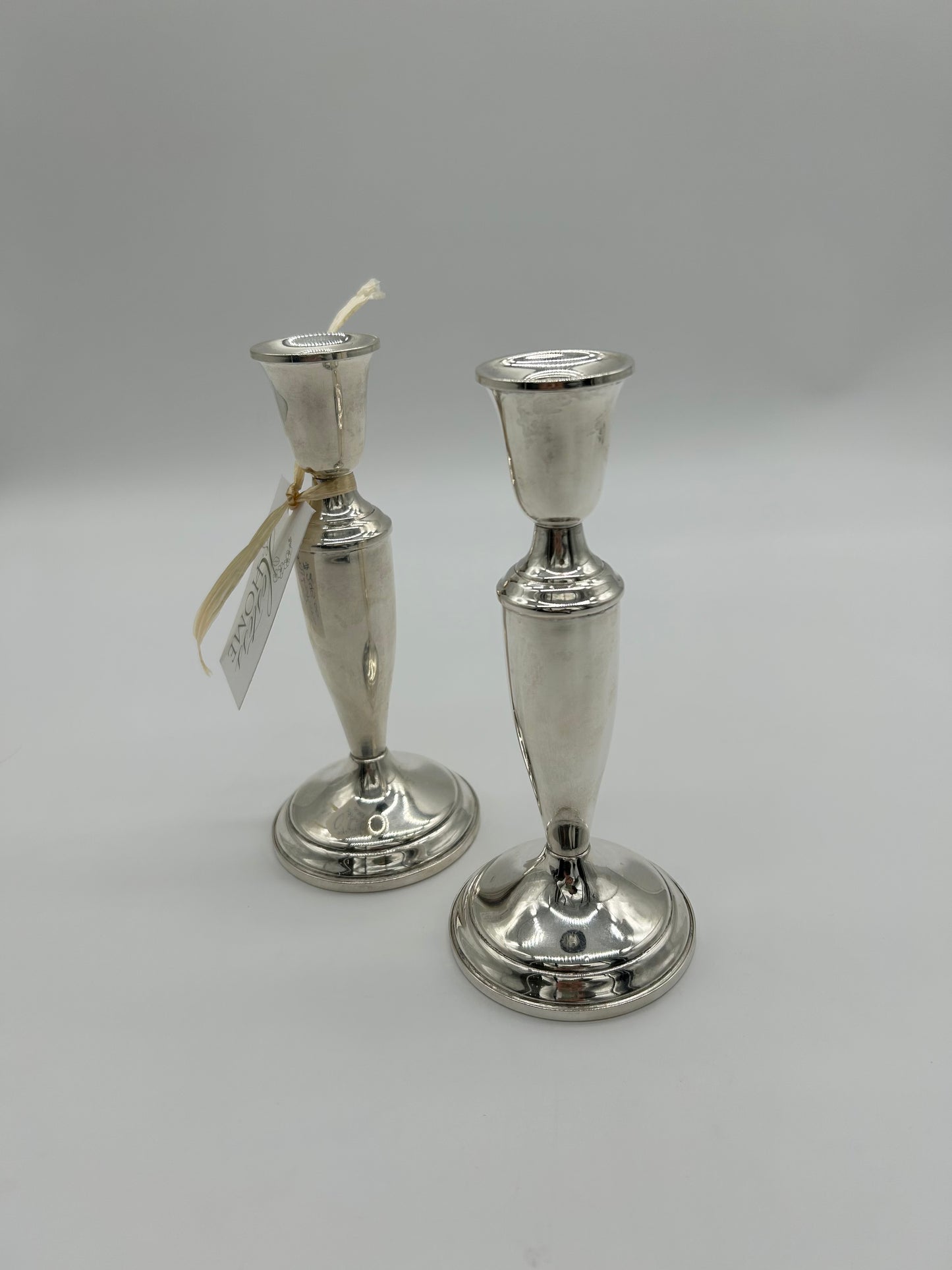 Pair of 7.25” Sterling Towle Candlesticks