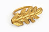 Golden Oak Leaf Napkin Ring, Set of 4