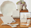 Perlette Cream Melamine Cheese Board w/ Knife