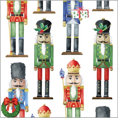 Continuous Roll Gift Wrap - Nutcrackers
