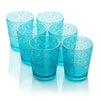 Victoria Aqua Acrylic Glass, S/6