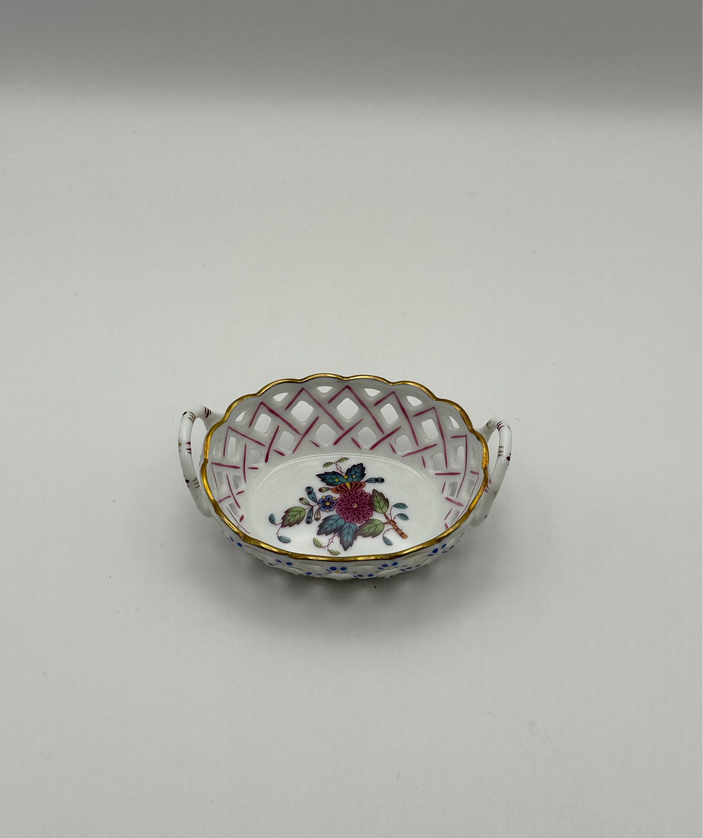 Floral Small Handle Trinket Dish