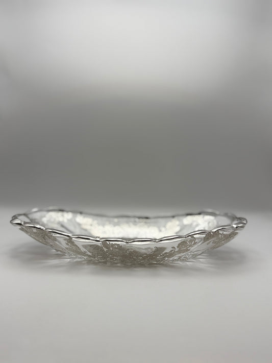 Sterling Overlay Oval Dish