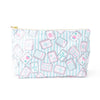 Mahjong Tile Print Travel Cosmetic Case