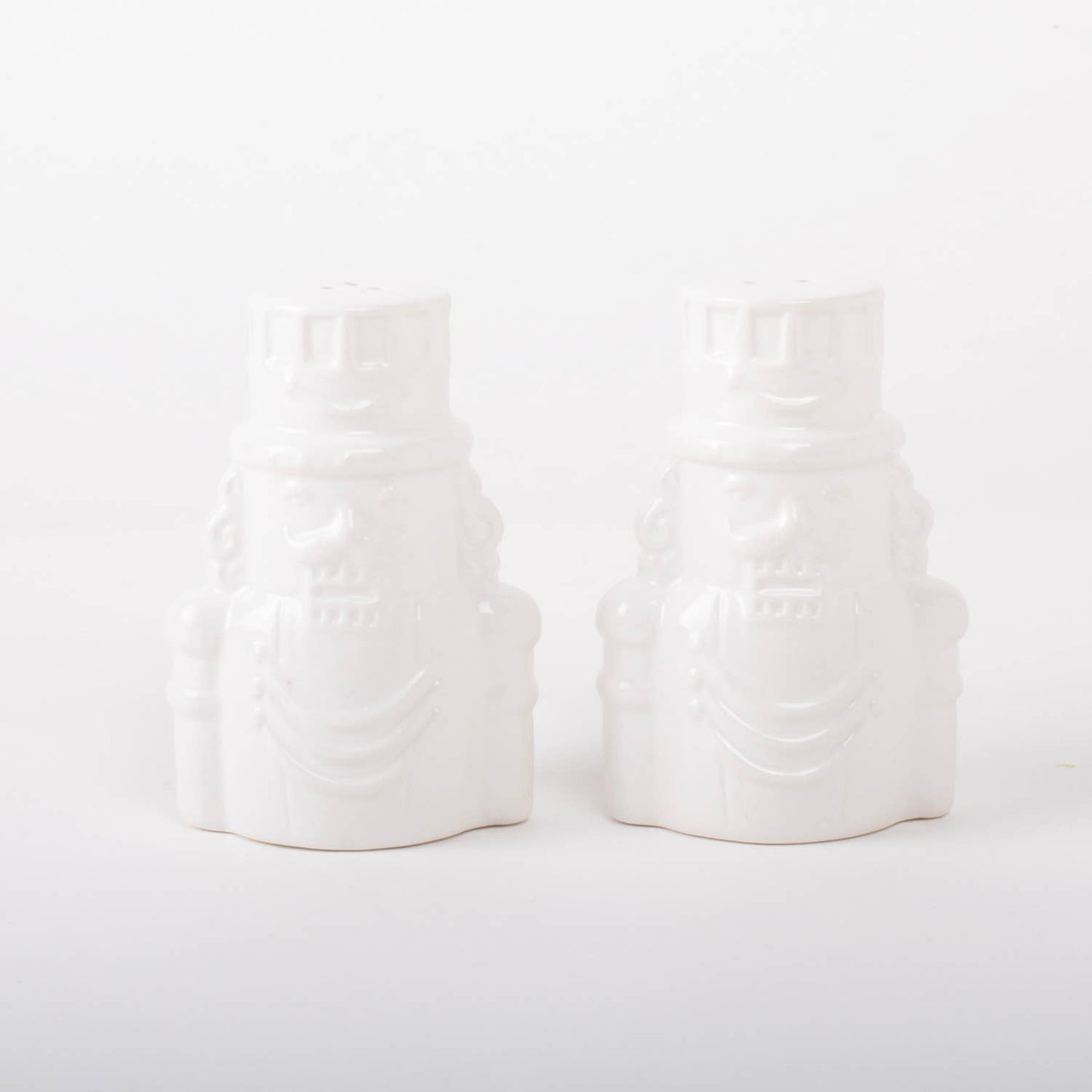 White Nutcracker Salt & Pepper Shaker Set