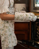 Camellia Neutral Floral Cotton Oven Mitt Set