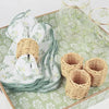 Garden Buds Scalloped Dinner Napkin Set