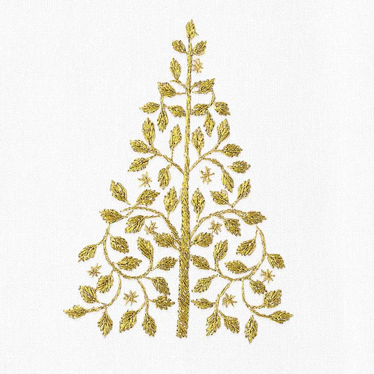 Mod Tree Gold Hand Towel